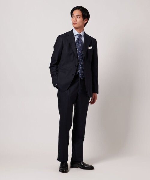 UNITED ARROWS(ユナイテッドアローズ)の「イージーケア AG パナマストライプ ワイドスプレッドカラー シャツ -イージーケア・抗菌防臭・通気性-(ビジネスシャツ・メンズ・グレー系/ライトブルー・39cm/41cm/40cm/38cm)」の20枚目の写真