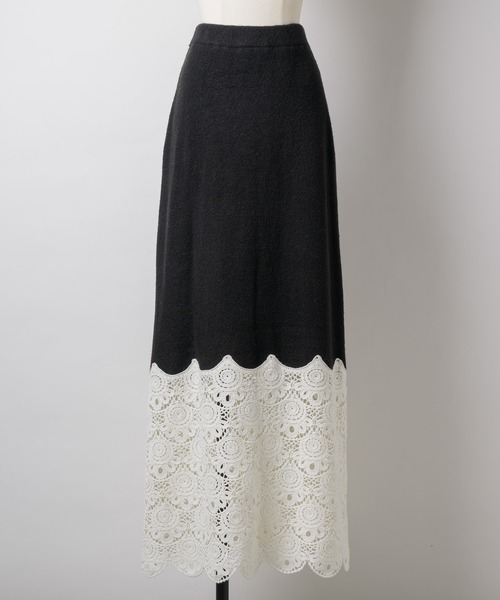 TEN by LA BELLE ETUDE】Crochet long knit skirt（スカート）｜LA