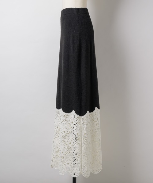 LA BELLE ETUDE(ラベルエチュード)の「【TEN by LA BELLE ETUDE】Crochet long knit skirt(スカート・レディース・ブラック/その他・0/1)」の21枚目の写真