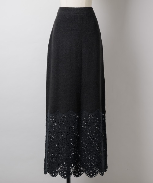 LA BELLE ETUDE(ラベルエチュード)の「【TEN by LA BELLE ETUDE】Crochet long knit skirt(スカート・レディース・ブラック/その他・0/1)」の19枚目の写真