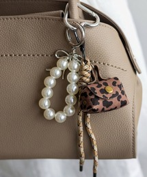 VitaFelice（ヴィータフェリーチェ）の「パラコード＆モチーフバッグチャーム 重ね付け ストラップ バッグアクセサリー キーリング（チャーム）」