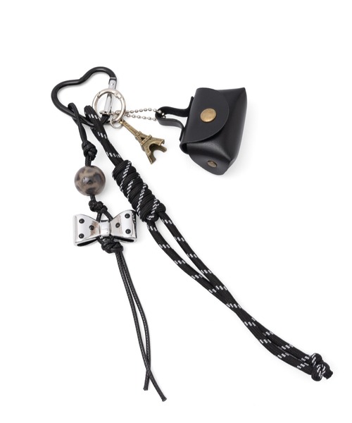 セール】パラコード＆モチーフバッグチャーム 重ね付け ストラップ