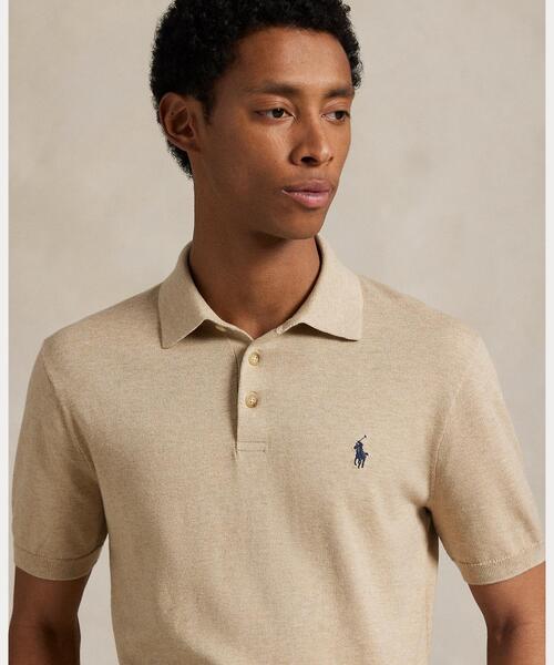 POLO RALPH LAUREN(ポロ ラルフ ローレン)の「コットン ポロカラー セーター(ニット/セーター・メンズ・ブラウン・L/M/S/XXL/XS/XL)」の7枚目の写真