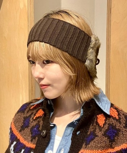BEAMS BOY（ビームスボーイ）の「フェイク ファー イヤーマフ（イヤーマフ・レディース・グレー/ブラウン・ONE SIZE）」の7枚目の写真