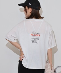 mitis ビッグシルエットラバープリントTシャツ
