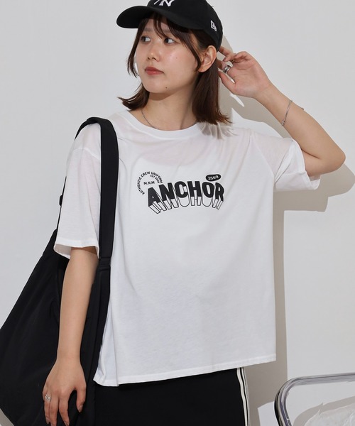 mitis(ミティス)の「mitis ビッグシルエットラバープリントTシャツ(Tシャツ/カットソー・レディース・ブラック/ホワイト系/ホワイト系1/ホワイト系2/グレー系2/オフホワイト/グレー系/ブラック系2/グレー系1/ブラック系1/チャコール/ブラック系・M)」の2枚目の写真