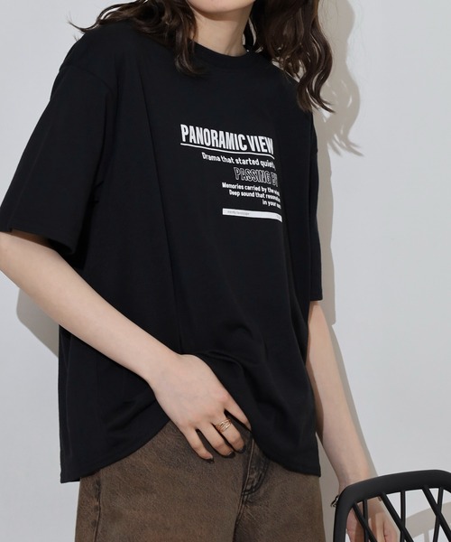 mitis(ミティス)の「mitis ビッグシルエットラバープリントTシャツ(Tシャツ/カットソー・レディース・ブラック/ホワイト系/ホワイト系1/ホワイト系2/グレー系2/オフホワイト/グレー系/ブラック系2/グレー系1/ブラック系1/チャコール/ブラック系・M)」の15枚目の写真