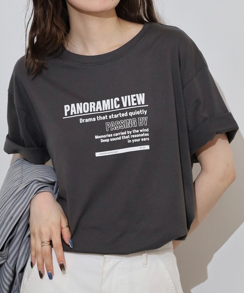 mitis(ミティス)の「mitis ビッグシルエットラバープリントTシャツ(Tシャツ/カットソー・レディース・ブラック/ホワイト系/ホワイト系1/ホワイト系2/グレー系2/オフホワイト/グレー系/ブラック系2/グレー系1/ブラック系1/チャコール/ブラック系・M)」の17枚目の写真