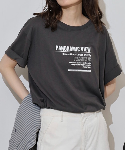 mitis(ミティス)の「mitis ビッグシルエットラバープリントTシャツ(Tシャツ/カットソー・レディース・ブラック/ホワイト系/ホワイト系1/ホワイト系2/グレー系2/オフホワイト/グレー系/ブラック系2/グレー系1/ブラック系1/チャコール/ブラック系・M)」の18枚目の写真