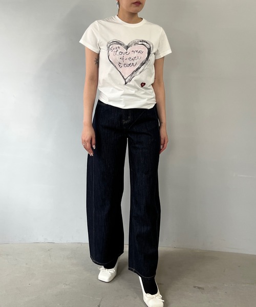 Fano Studios（ファノ ストゥディオズ）の「サイドシーム ワイドデニムパンツ FX25K062【Fano Studios】（デニムパンツ・レディース・ブルー・L/M/S）」の14枚目の写真
