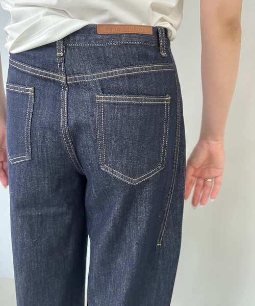 サイドシーム ワイドデニムパンツ FX25K062【Fano Studios】【2025SS