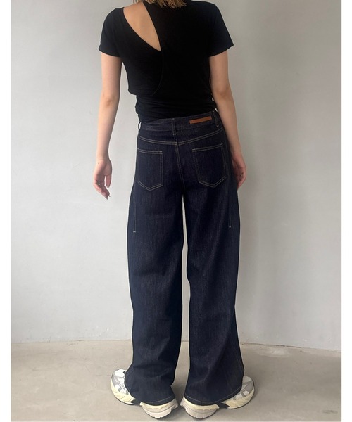 サイドシーム ワイドデニムパンツ FX25K062【Fano Studios