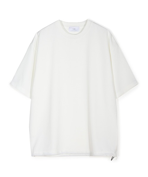 FUSE(フューズ)の「シアサッカー調ルーズフィットTEE(Tシャツ/カットソー・メンズ・ホワイト/ブラック/ネイビー・03/02/01)」の1枚目の写真