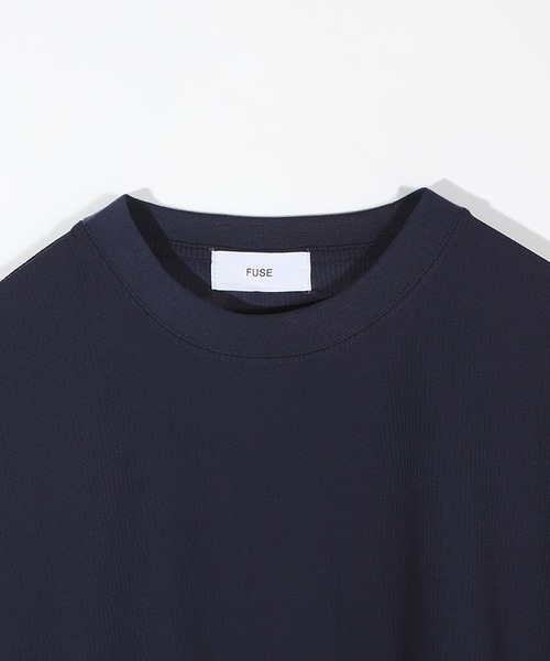 FUSE(フューズ)の「シアサッカー調ルーズフィットTEE(Tシャツ/カットソー・メンズ・ホワイト/ブラック/ネイビー・03/02/01)」の4枚目の写真
