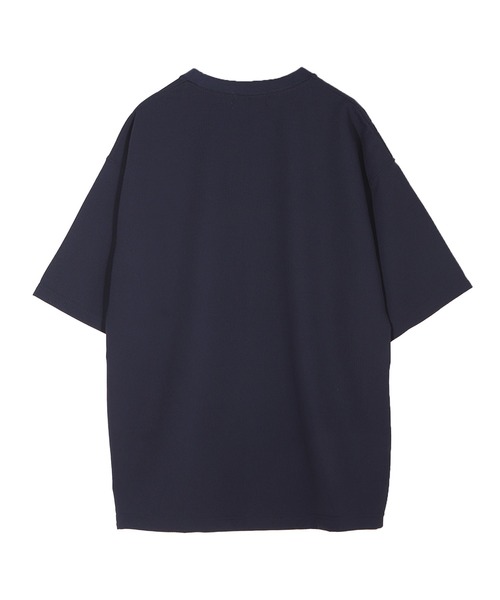 FUSE(フューズ)の「シアサッカー調ルーズフィットTEE(Tシャツ/カットソー・メンズ・ホワイト/ブラック/ネイビー・03/02/01)」の8枚目の写真