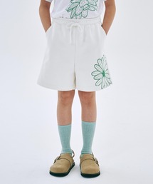 Mardi Mercredi(}fBNfB)KIDS SWEAT SHORTS FLOWER(XEFbgpc)