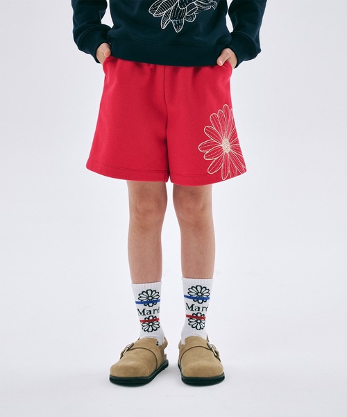 KIDS SWEAT SHORTS FLOWER（スウェットパンツ）｜Mardi Mercredi