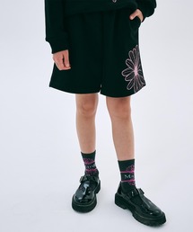 Mardi Mercredi（マルディメクルディ）の「KIDS SWEAT SHORTS FLOWER（スウェットパンツ）」