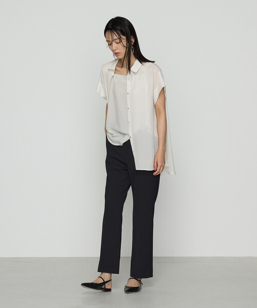 COMME CA（コムサ）の「ドライカラミ/クリアスムース シャツ（シャツ/ブラウス・レディース・ブラック/オフホワイト・9号）」の17枚目の写真