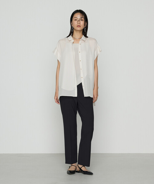 COMME CA（コムサ）の「ドライカラミ/クリアスムース シャツ（シャツ/ブラウス・レディース・ブラック/オフホワイト・9号）」の18枚目の写真