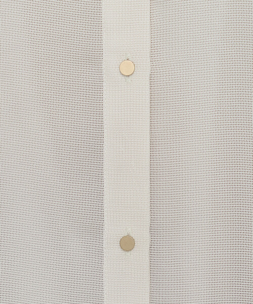 COMME CA（コムサ）の「ドライカラミ/クリアスムース シャツ（シャツ/ブラウス・レディース・ブラック/オフホワイト・9号）」の7枚目の写真