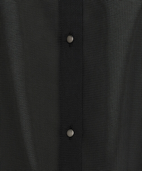 COMME CA（コムサ）の「ドライカラミ/クリアスムース シャツ（シャツ/ブラウス・レディース・ブラック/オフホワイト・9号）」の8枚目の写真