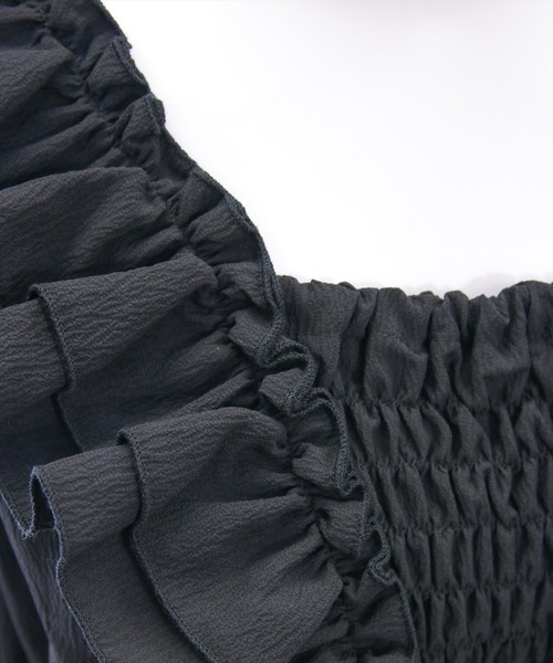 clear（クリア）の「フリルデザインペプラムブラウス[着回し力抜群 夏 カジュアル 大人]≪SS新作≫（シャツ/ブラウス・レディース・オフホワイト/ブラック/レッド/ベージュ/ブラウン・F）」の20枚目の写真