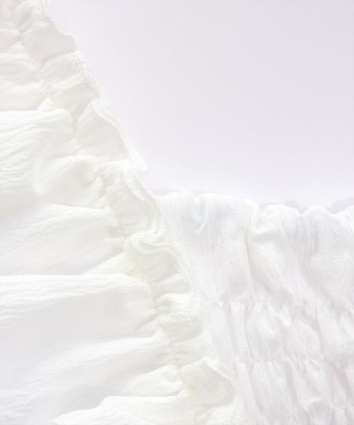 clear（クリア）の「フリルデザインペプラムブラウス[着回し力抜群 夏 カジュアル 大人]≪SS新作≫（シャツ/ブラウス・レディース・オフホワイト/ブラック/レッド/ベージュ/ブラウン・F）」の19枚目の写真