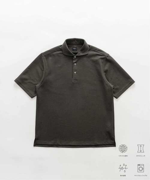 EDIFICE（エディフィス）の「《追加》"吸水速乾＆イージーケア" 36ゲージ ツイリードライ ポロシャツ（ポロシャツ・メンズ・カーキ/グレー/ダークブルー/ライトグレー・SMALL/MEDIUM/LARGE/X-LARGE）」の3枚目の写真