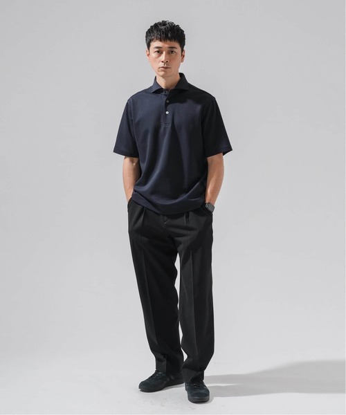 EDIFICE（エディフィス）の「《追加》"吸水速乾＆イージーケア" 36ゲージ ツイリードライ ポロシャツ（ポロシャツ・メンズ・カーキ/グレー/ダークブルー/ライトグレー・SMALL/MEDIUM/LARGE/X-LARGE）」の7枚目の写真