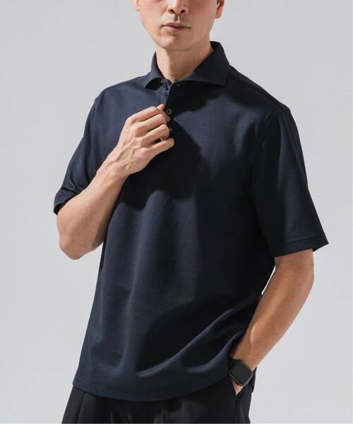 EDIFICE（エディフィス）の「《追加》"吸水速乾＆イージーケア" 36ゲージ ツイリードライ ポロシャツ（ポロシャツ・メンズ・カーキ/グレー/ダークブルー/ライトグレー・SMALL/MEDIUM/LARGE/X-LARGE）」の10枚目の写真