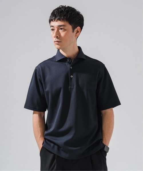 EDIFICE（エディフィス）の「《追加》"吸水速乾＆イージーケア" 36ゲージ ツイリードライ ポロシャツ（ポロシャツ・メンズ・カーキ/グレー/ダークブルー/ライトグレー・SMALL/MEDIUM/LARGE/X-LARGE）」の12枚目の写真