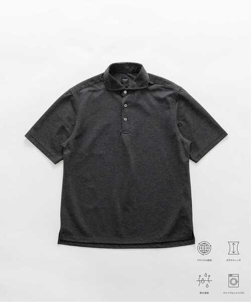 EDIFICE（エディフィス）の「《追加》"吸水速乾＆イージーケア" 36ゲージ ツイリードライ ポロシャツ（ポロシャツ・メンズ・カーキ/グレー/ダークブルー/ライトグレー・SMALL/MEDIUM/LARGE/X-LARGE）」の17枚目の写真