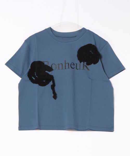 tシャツ 752001：ボヌールロゴ レーステープTシャツ レディース 752001：ボヌールロゴ レーステープTシャツの通販-ScoLar
