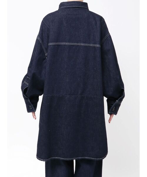 Htage（テージ）の「【Htage】ビッグシルエットデニムシャツ（シャツ/ブラウス・レディース・インディゴブルー・FREE）」の8枚目の写真