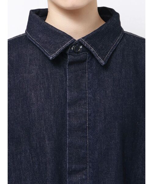 ブラウス シャツ 「Htage」ビッグシルエットデニムシャツ レディース Htage ブラウス シャツ 「Htage」ビッグシルエットデニムシャツ