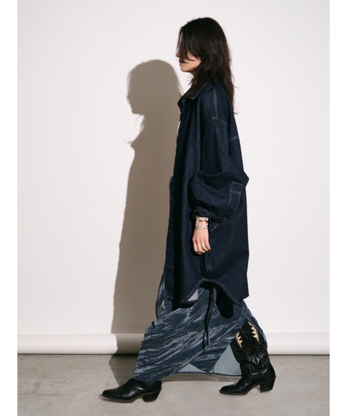 Htage（テージ）の「【Htage】ビッグシルエットデニムシャツ（シャツ/ブラウス・レディース・インディゴブルー・FREE）」の17枚目の写真