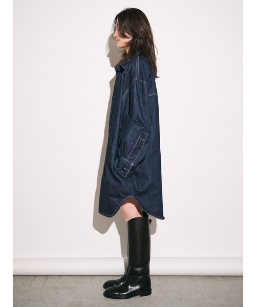 Htage（テージ）の「【Htage】ビッグシルエットデニムシャツ（シャツ/ブラウス・レディース・インディゴブルー・FREE）」の22枚目の写真