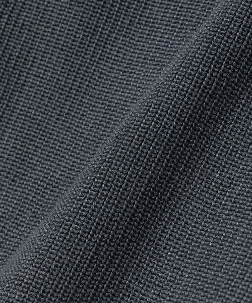 BEAMS（ビームス）の「リラックスフィット 12ゲージ ニットポロ（ニット/セーター・メンズ・チャコールグレー/ブラック/ナチュラル・XL/L/M/S）」の8枚目の写真
