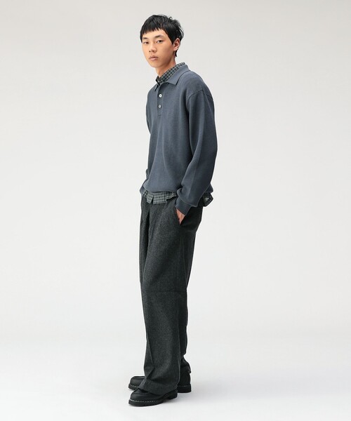 BEAMS（ビームス）の「リラックスフィット 12ゲージ ニットポロ（ニット/セーター・メンズ・チャコールグレー/ブラック/ナチュラル・XL/L/M/S）」の11枚目の写真