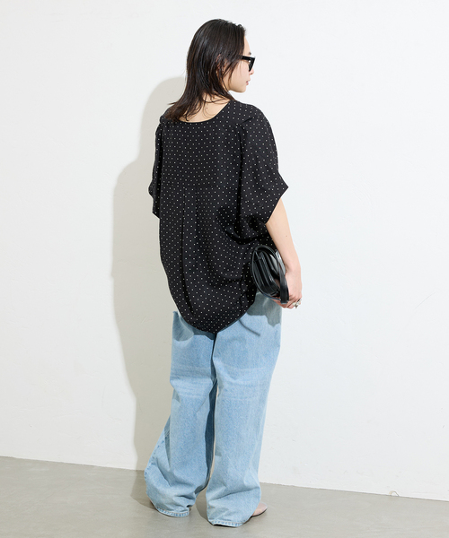 JOURNAL STANDARD(ジャーナルスタンダード)の「《追加3》【洗える】 レーヨン麻ノーカラーブラウス(シャツ/ブラウス・レディース・ブラックミックス/ホワイト/ブルー/ベージュ/ブラック系その他・FREE)」の15枚目の写真