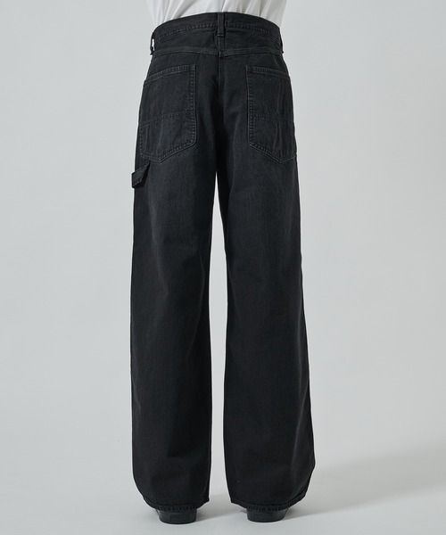 hyakki Painter Denim Pants Black Mサイズ WIDE PAINTER PANTS（デニムパンツ）｜markaware（マーカウェア）の