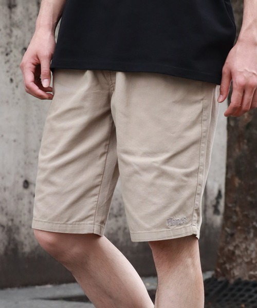 HANES(ヘインズ)の「【HANES/ヘインズ】チノクロス リラクシングショートパンツ(その他パンツ・メンズ・ブラック/ベージュ/ネイビー/カーキ・M/L/LL)」の3枚目の写真