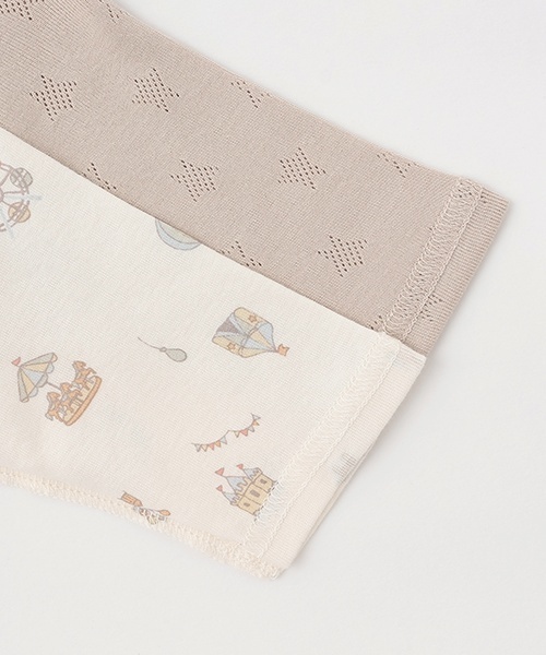 petit main（プティマイン）の「【弱酸性】2WAYオール2P（肌着・キッズ・ライラック/ライトカーキ/ピンク/ベージュ・50-70cm）」の8枚目の写真