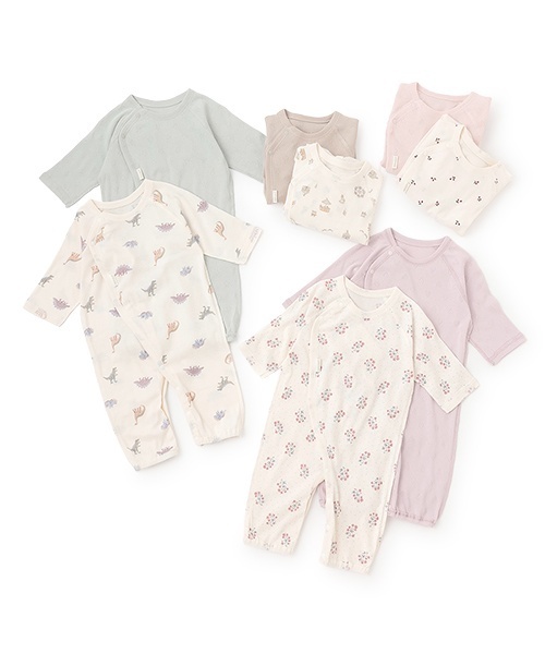 petit main（プティマイン）の「【弱酸性】2WAYオール2P（肌着・キッズ・ライラック/ライトカーキ/ピンク/ベージュ・50-70cm）」の12枚目の写真