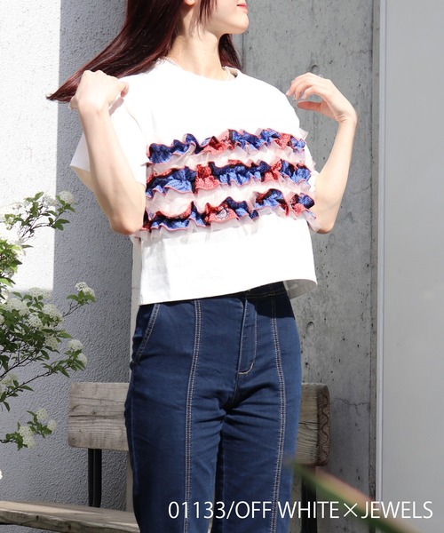 moyan ecri>AFRICAビスチェセット風Tシャツ（Tシャツ/カットソー