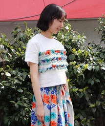 <moyan ecri>AFRICAビスチェセット風Tシャツ