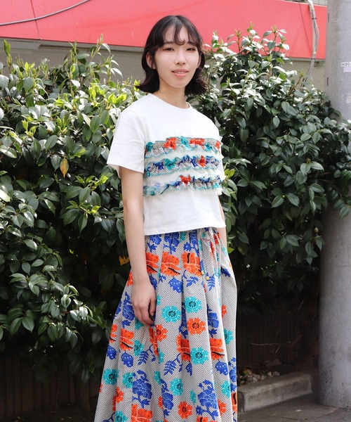 moyan ecri（モヤン エクリ）の「<moyan ecri>AFRICAビスチェセット風Tシャツ（Tシャツ/カットソー・レディース・ホワイト系その他/ホワイト系その他3/ブラック系その他2/ブラック系その他/ブラック系その他3/ホワイト系その他2・FREE）」の14枚目の写真