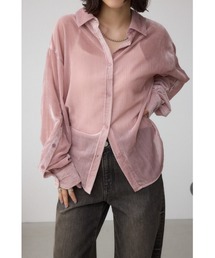ECKHAUS LATTA コーデュロイシャツ S ピンク Pitta Re:)】 コーデュロイ風カジュアルシャツ レギュラー 長袖