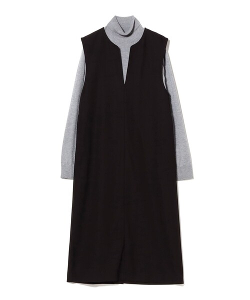 B:MING by BEAMS(ビーミングバイビームス)の「タートルネック ニット × スキッパー ワンピース セット(S~M)(ワンピース・レディース・グリーン系その他/ブラウン系その他/ブラック・MEDIUM/SMALL)」の12枚目の写真